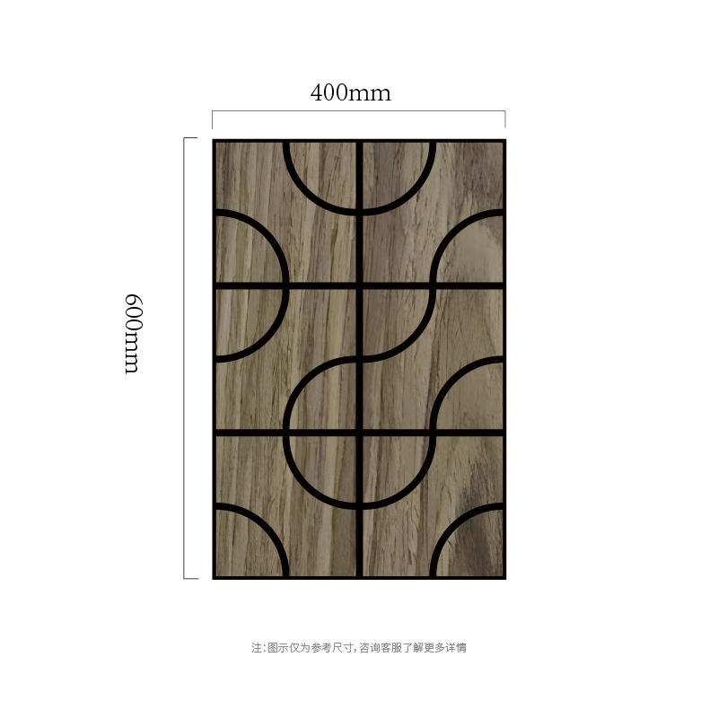 Arc Grid Wood MDF-on-PET akustik devor paneli Arc Grid Wood MDF-on-PET akustik devor paneli